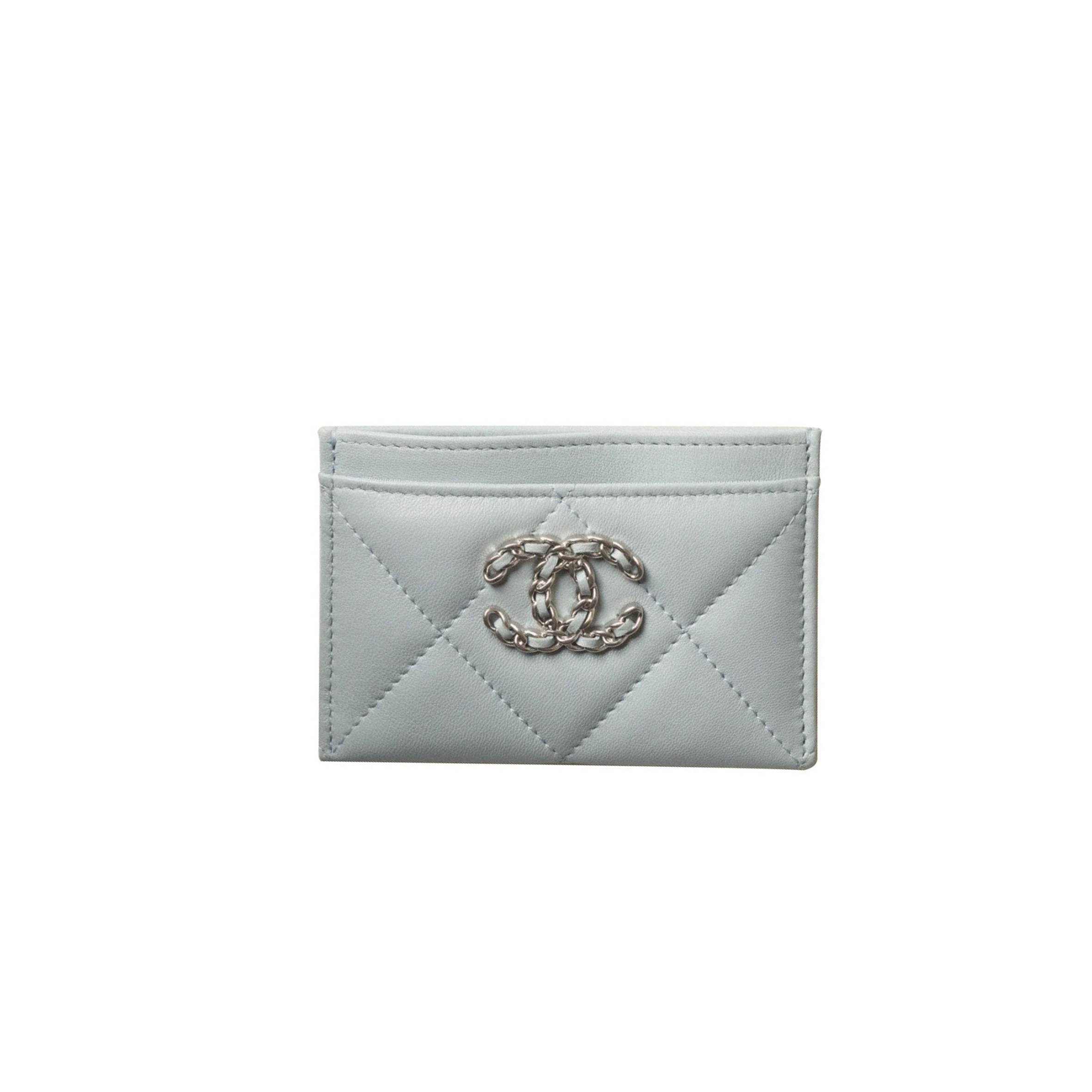 CHANEL CHANEL 19 CARD HOLDER SILVER HARDWARE AP1167 B07327 NG752 (11.2*7.5*0.5cm) CHANEL CHANEL 19 CARD HOLDER SILVER HARDWARE AP1167 B07327 NG752 (11.2*7.5*0.5cm)